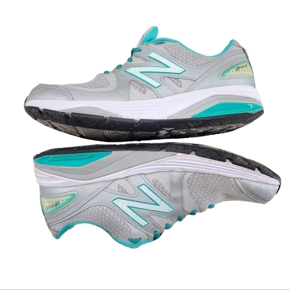New Balance 1540v2 Shoes Womens sz 9 D Gray Green Teal Athletic Running USA Made - Picture 12 of 14